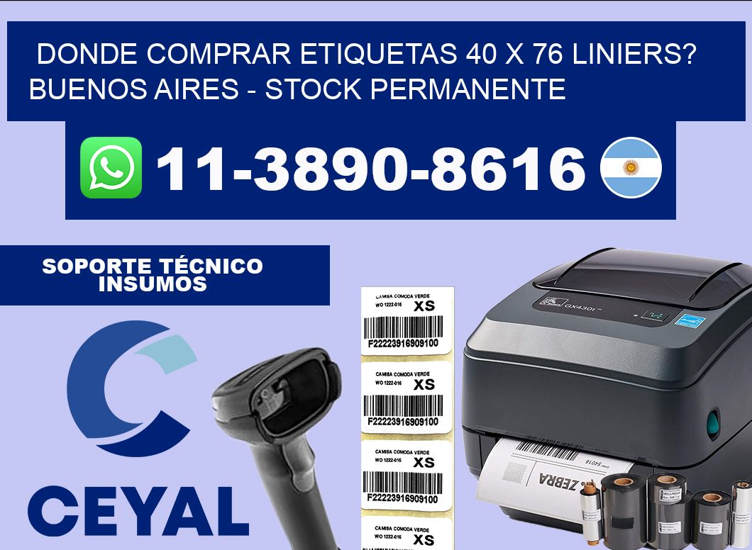 Donde Comprar etiquetas 40 x 76 LINIERS? Buenos Aires – Stock permanente
