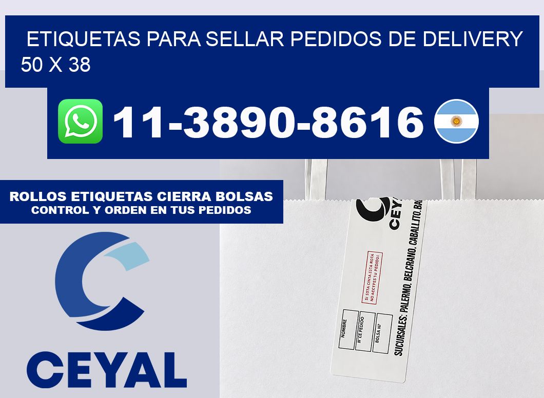 ETIQUETAS PARA SELLAR PEDIDOS DE DELIVERY 50 x 38