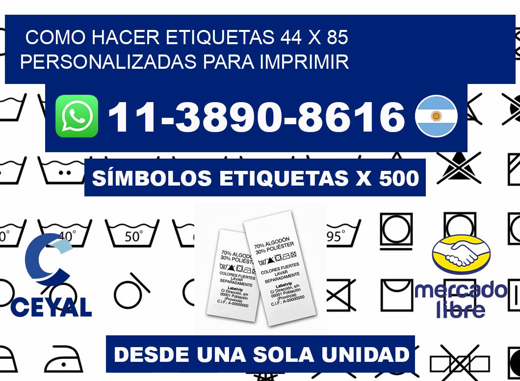 como hacer etiquetas 44 x 85 personalizadas para imprimir