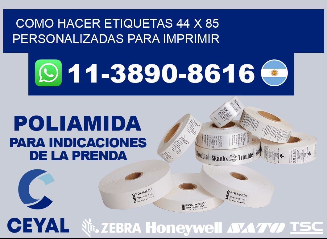 como hacer etiquetas 44 x 85 personalizadas para imprimir