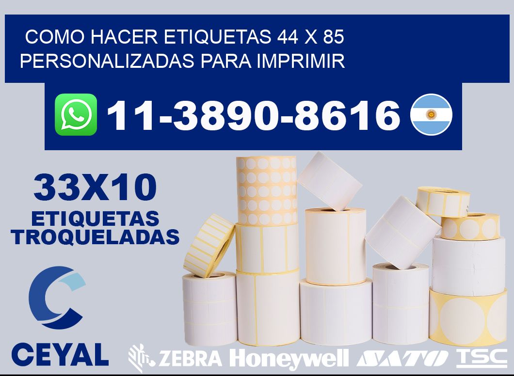 como hacer etiquetas 44 x 85 personalizadas para imprimir