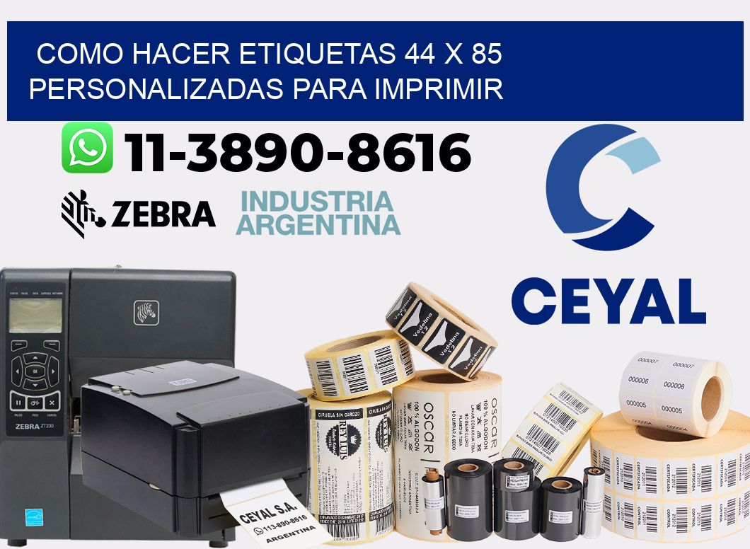 como hacer etiquetas 44 x 85 personalizadas para imprimir