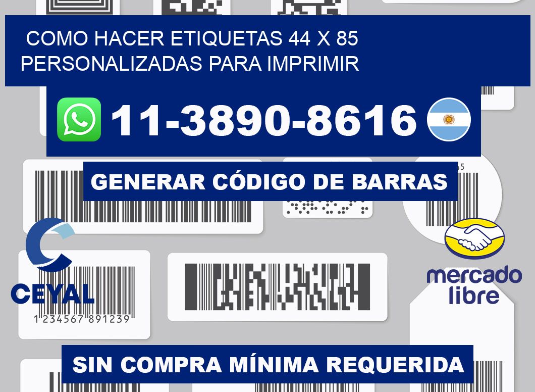 como hacer etiquetas 44 x 85 personalizadas para imprimir
