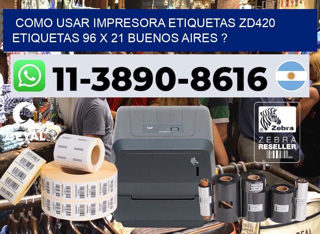 como usar impresora etiquetas zd420 etiquetas 96 x 21 Buenos Aires ?
