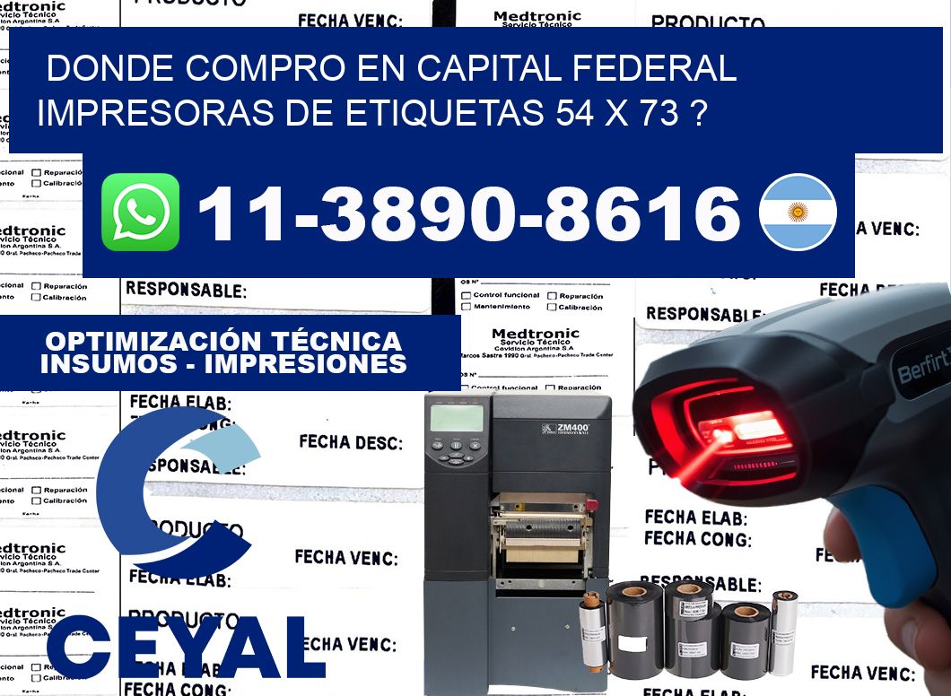 donde compro en capital federal impresoras de etiquetas 54 x 73 ?