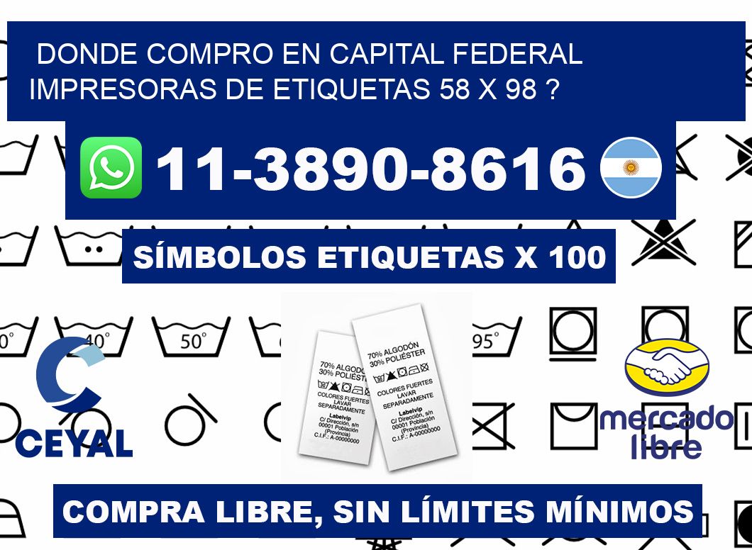 donde compro en capital federal impresoras de etiquetas 58 x 98 ?