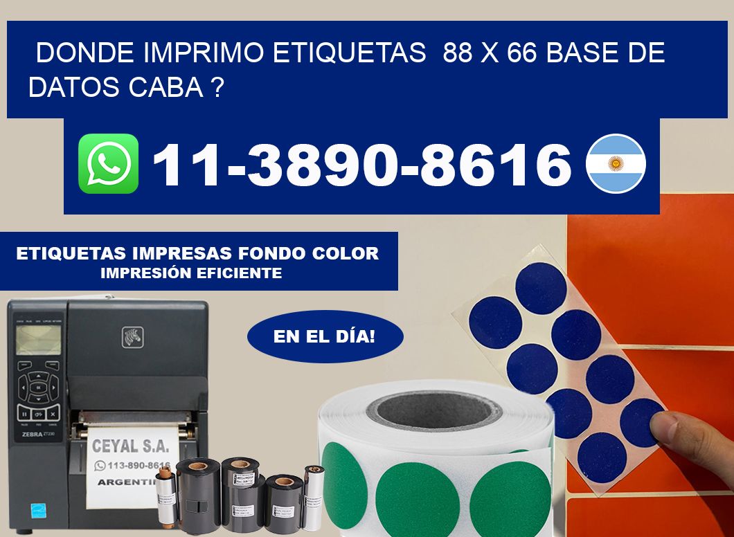 donde imprimo etiquetas  88 x 66 base de datos CABA ?
