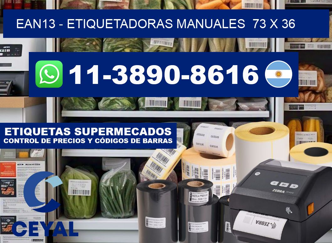ean13 - Etiquetadoras Manuales 73 x 36