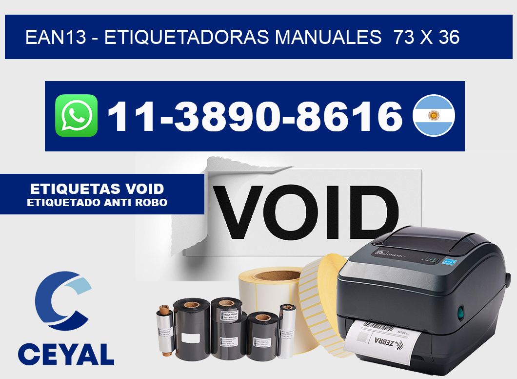 ean13 - Etiquetadoras Manuales 73 x 36