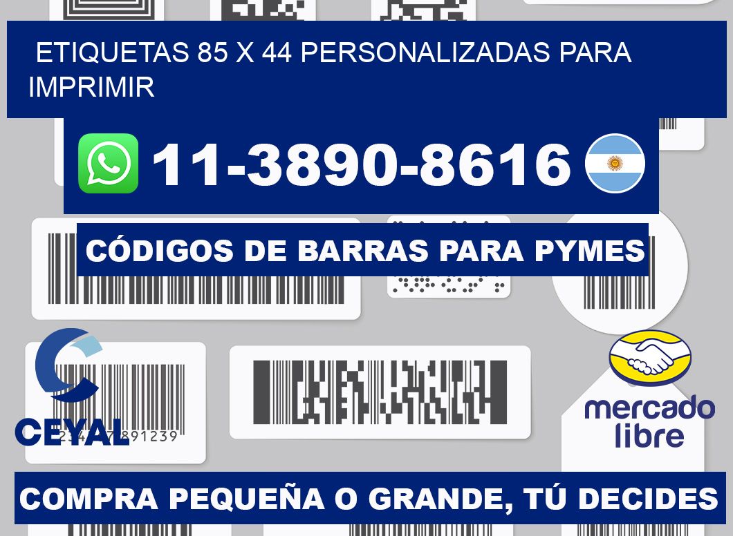 etiquetas 85 x 44 personalizadas para imprimir