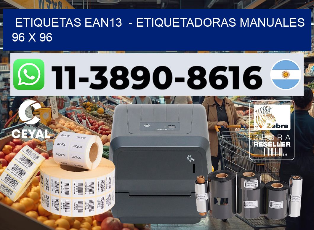 etiquetas ean13  - Etiquetadoras Manuales  96 x 96