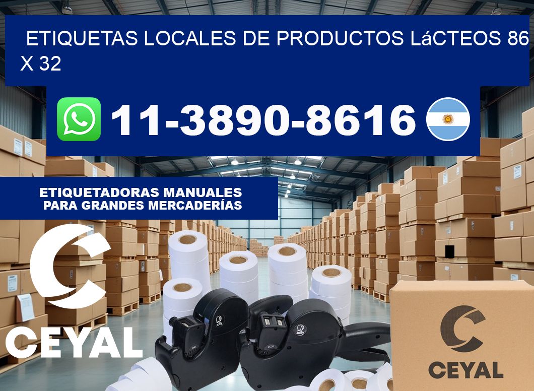 etiquetas locales de productos lácteos 86 x 32
