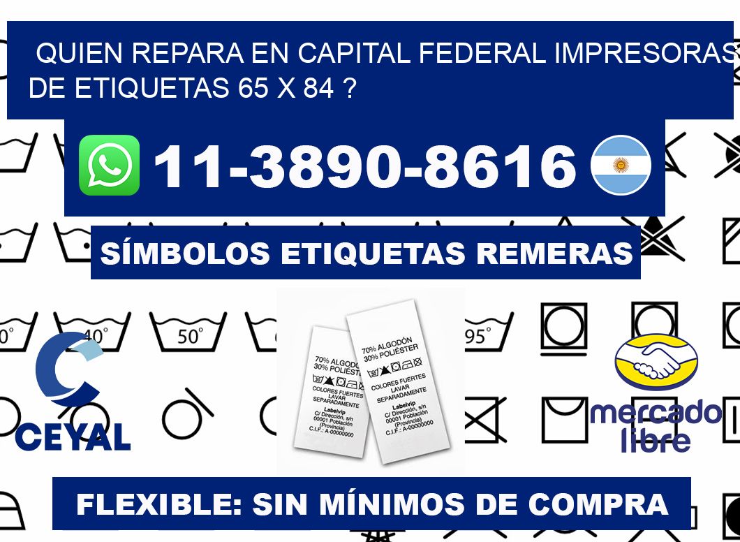 quien repara en capital federal impresoras de etiquetas 65 x 84 ?
