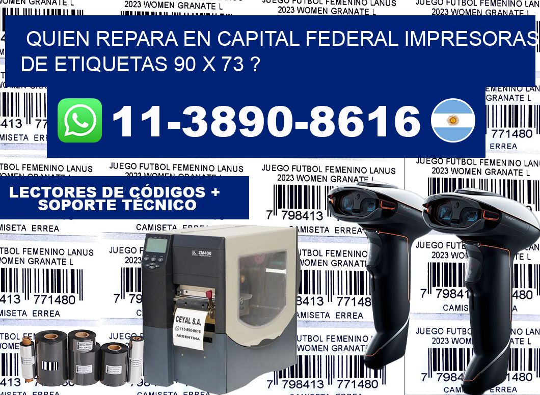 quien repara en capital federal impresoras de etiquetas 90 x 73 ?