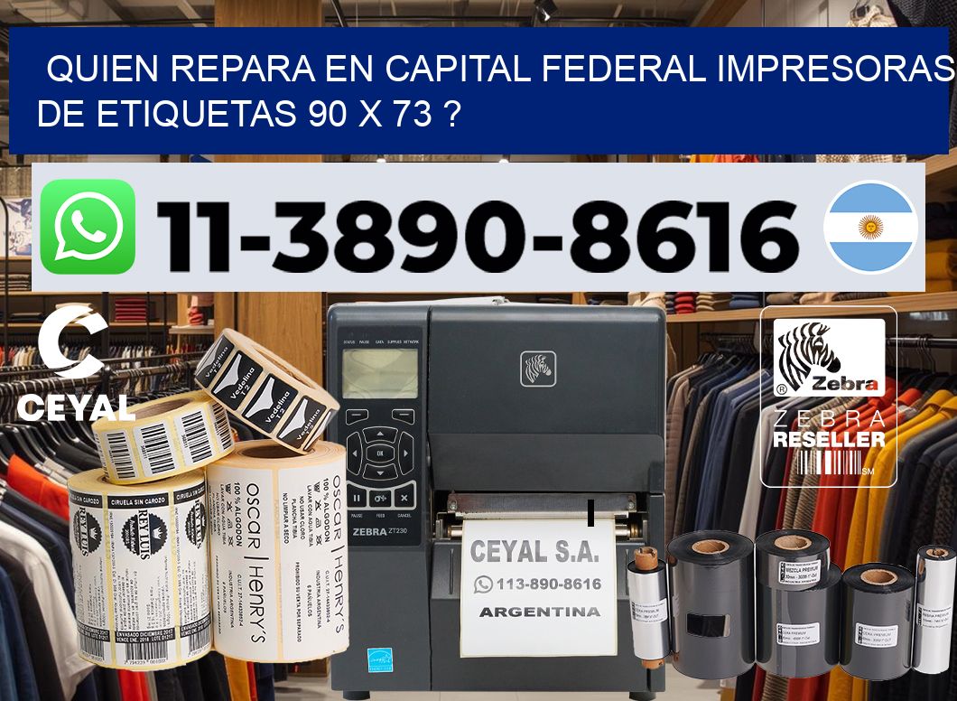 quien repara en capital federal impresoras de etiquetas 90 x 73 ?