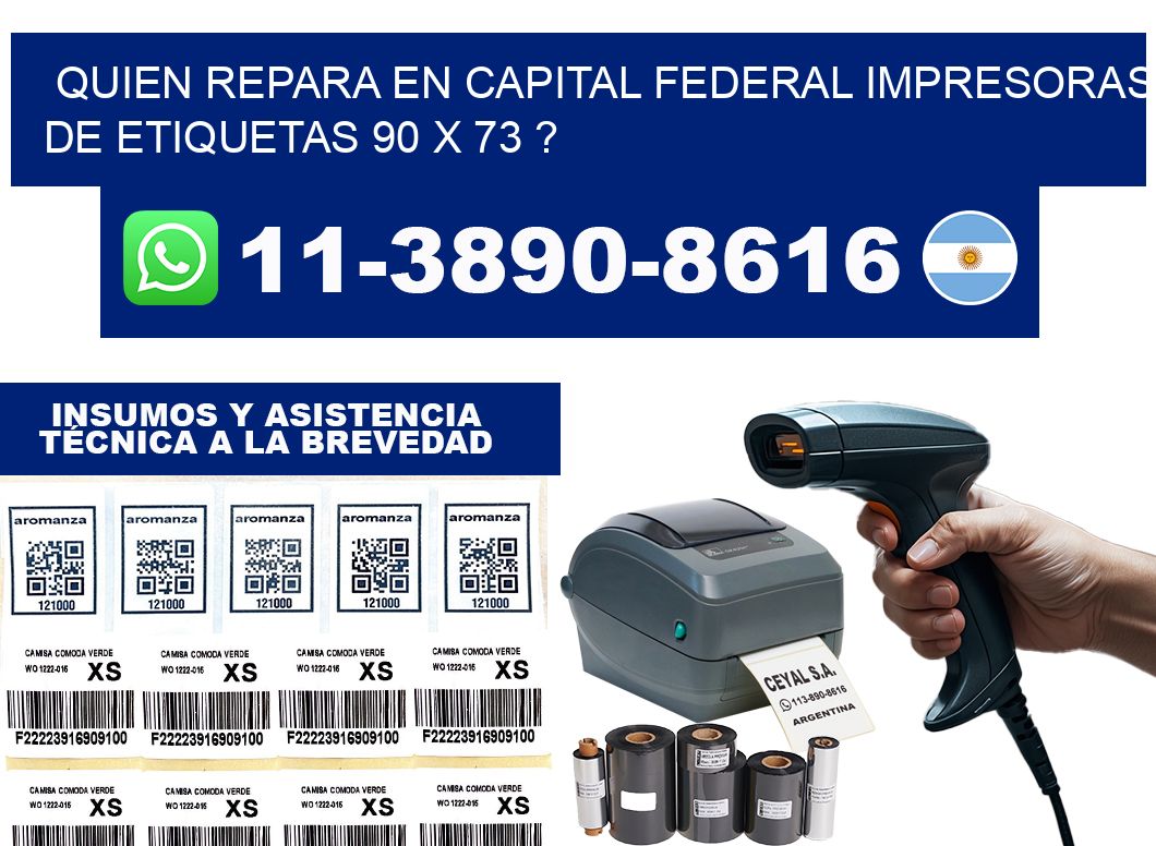 quien repara en capital federal impresoras de etiquetas 90 x 73 ?
