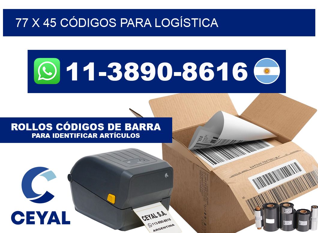 77 x 45 CÓDIGOS PARA LOGÍSTICA