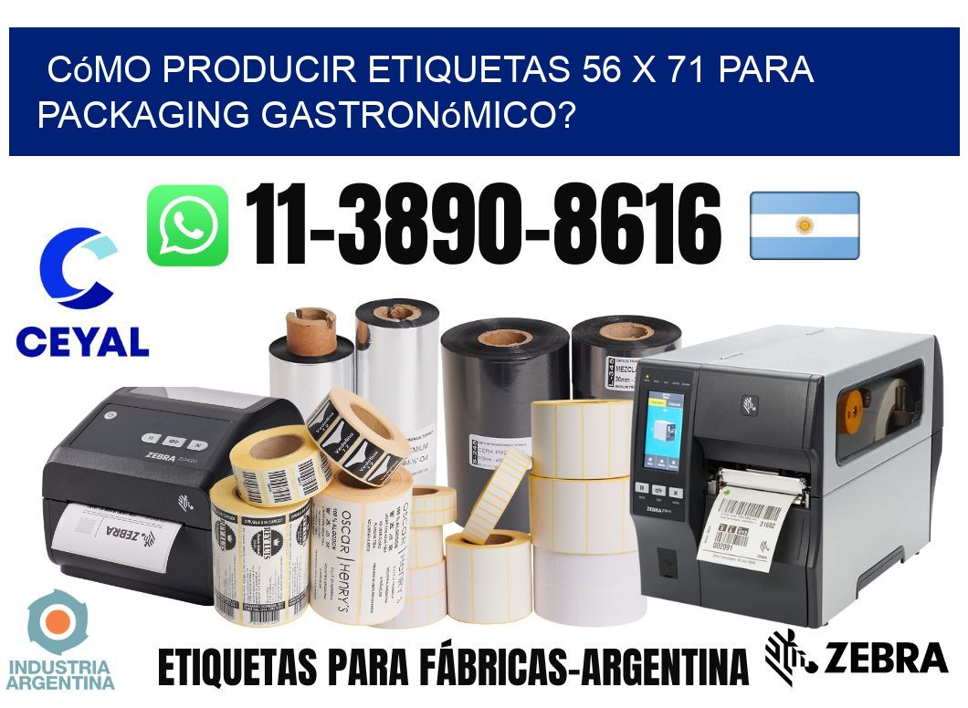 Cómo producir etiquetas 56 x 71 para packaging gastronómico?