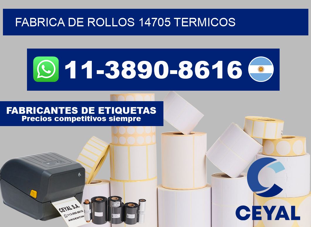 FABRICA DE ROLLOS 14705 TERMICOS