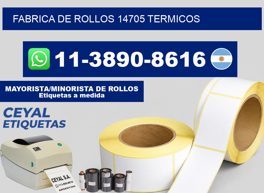 FABRICA DE ROLLOS 14705 TERMICOS