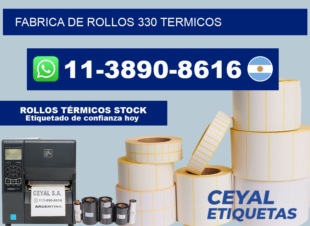FABRICA DE ROLLOS 330 TERMICOS