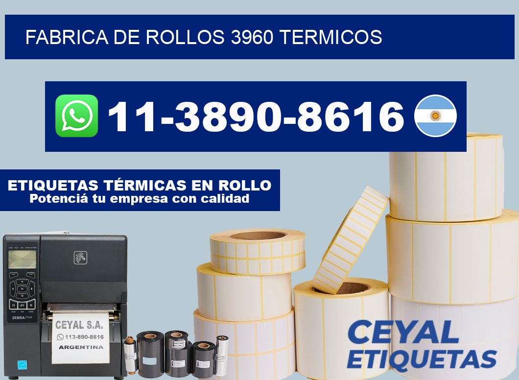 FABRICA DE ROLLOS 3960 TERMICOS