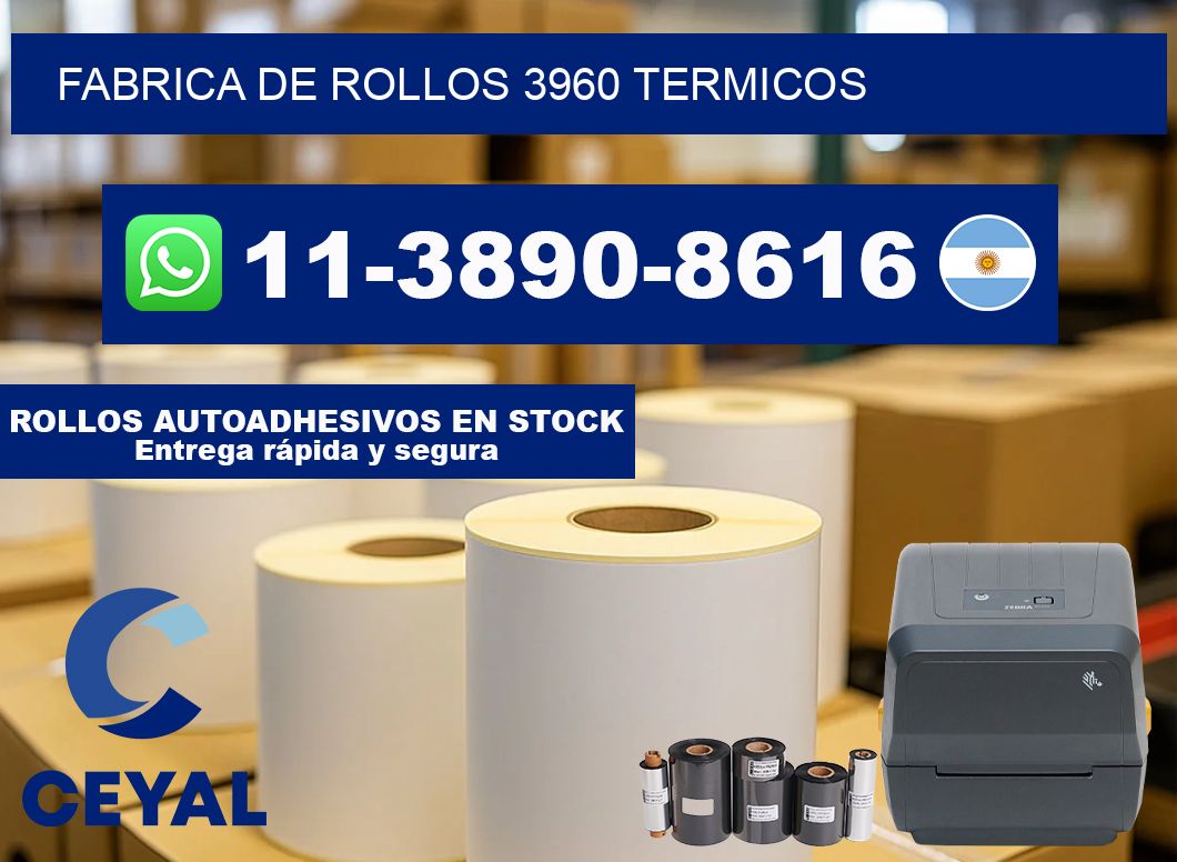 FABRICA DE ROLLOS 3960 TERMICOS