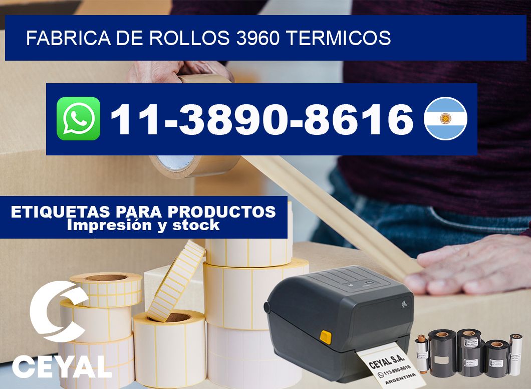 FABRICA DE ROLLOS 3960 TERMICOS