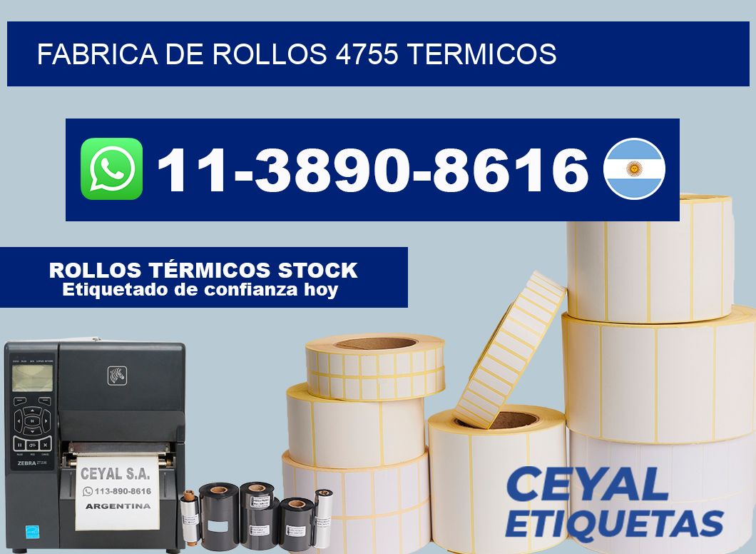 FABRICA DE ROLLOS 4755 TERMICOS