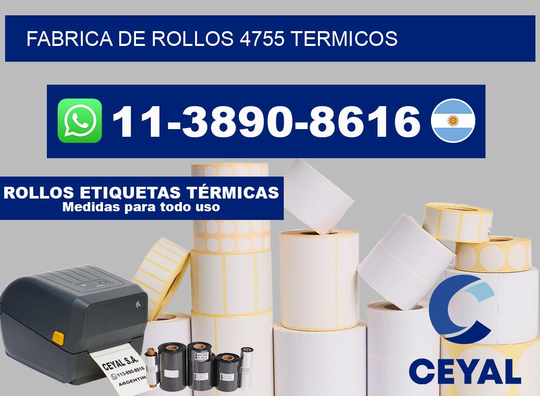 FABRICA DE ROLLOS 4755 TERMICOS