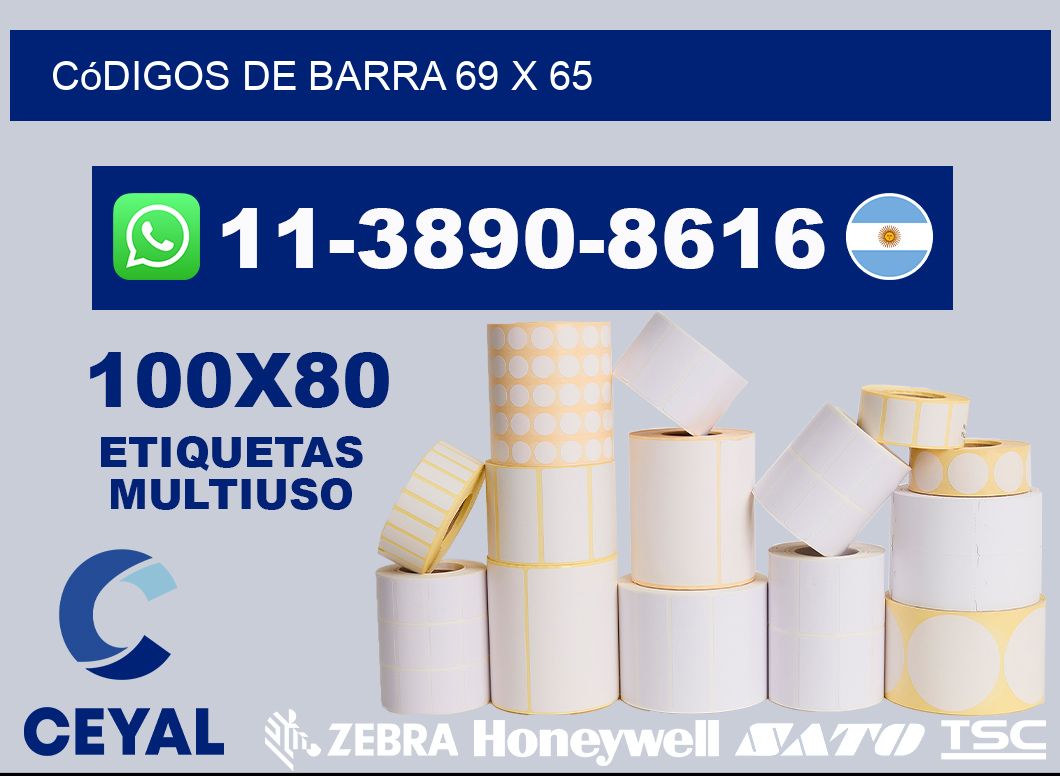 códigos de barra 69 x 65