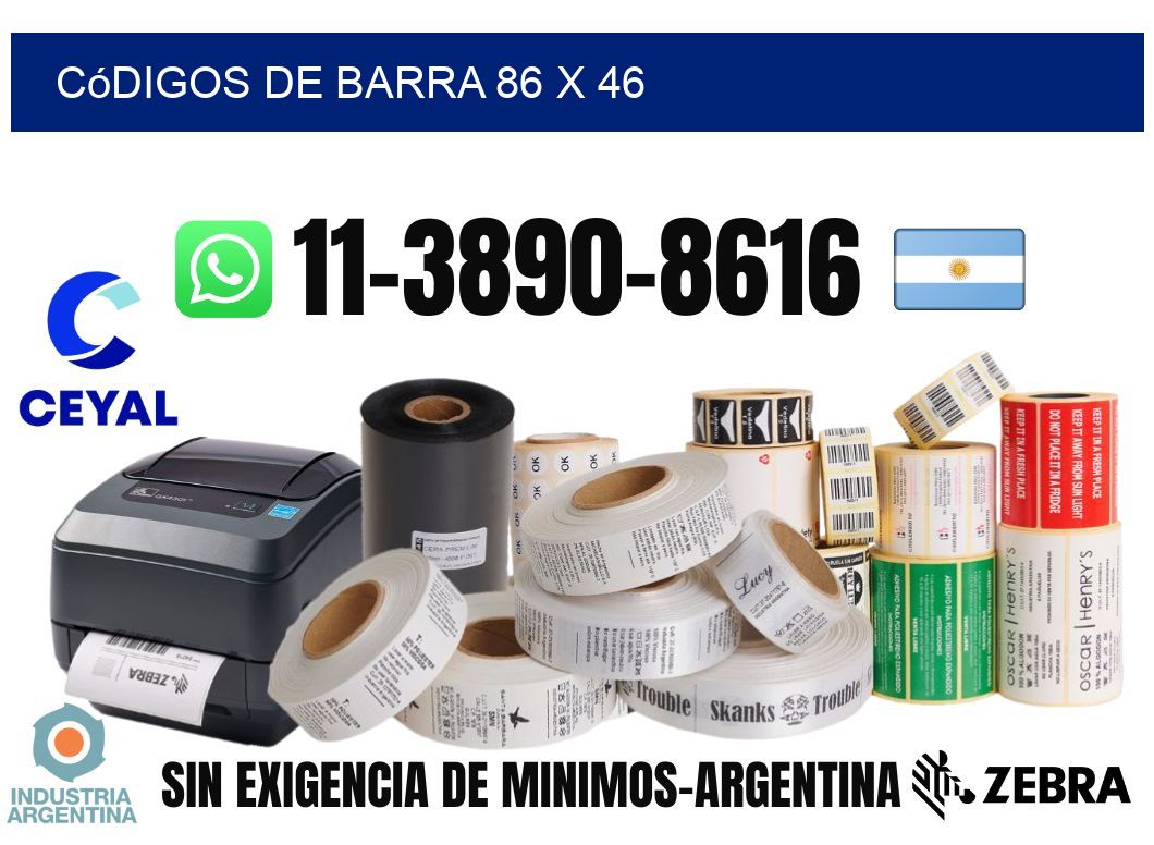 códigos de barra 86 x 46