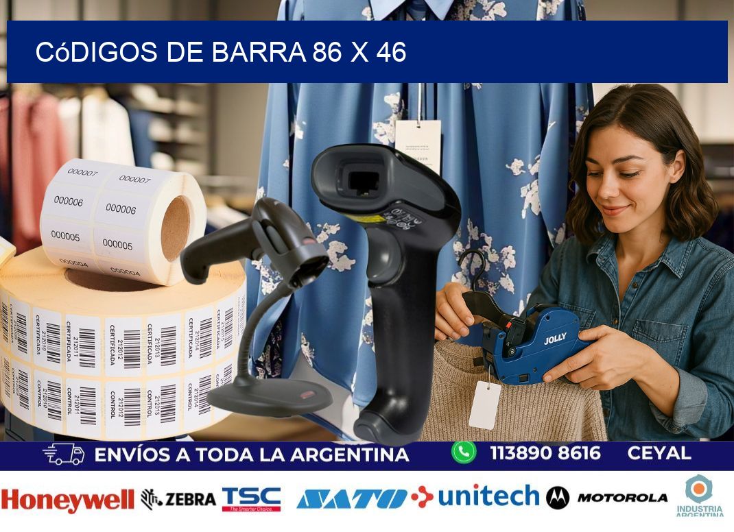 códigos de barra 86 x 46