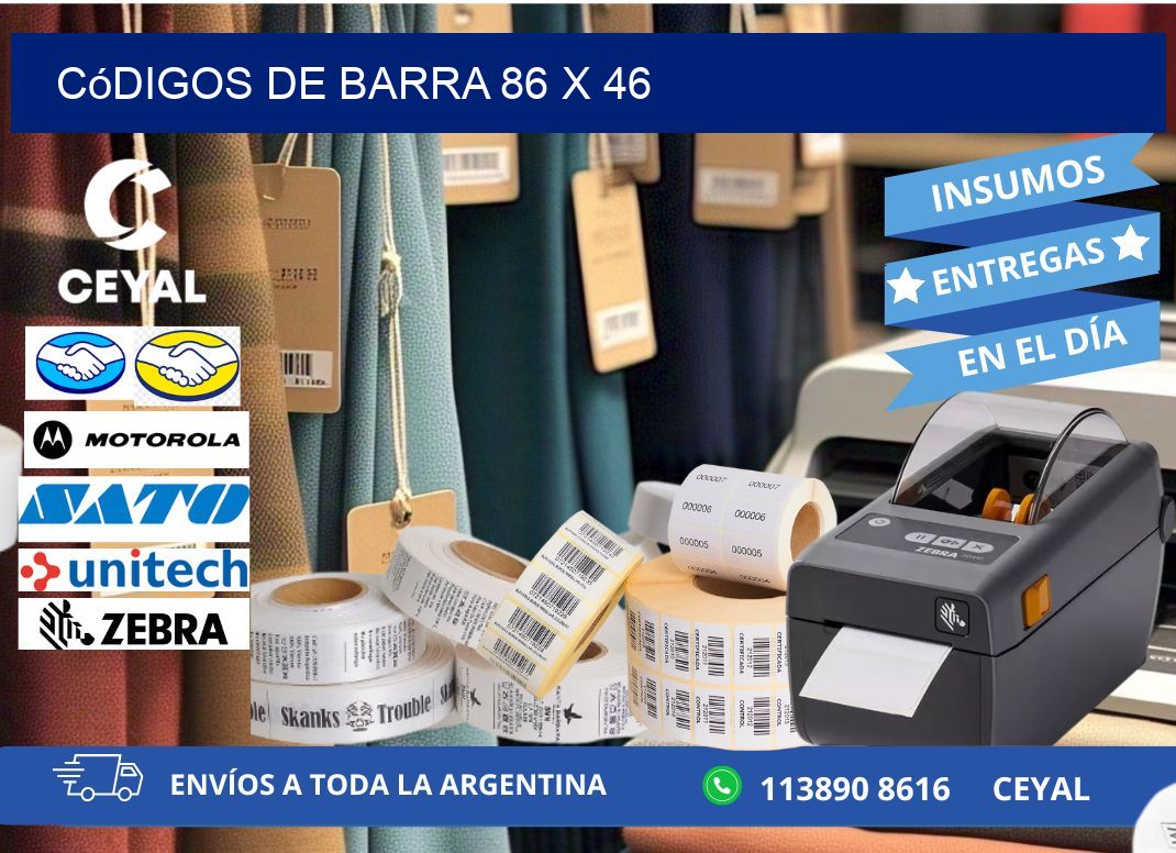 códigos de barra 86 x 46