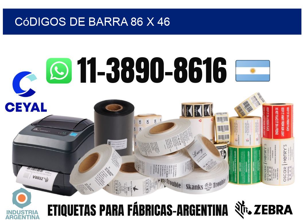 códigos de barra 86 x 46