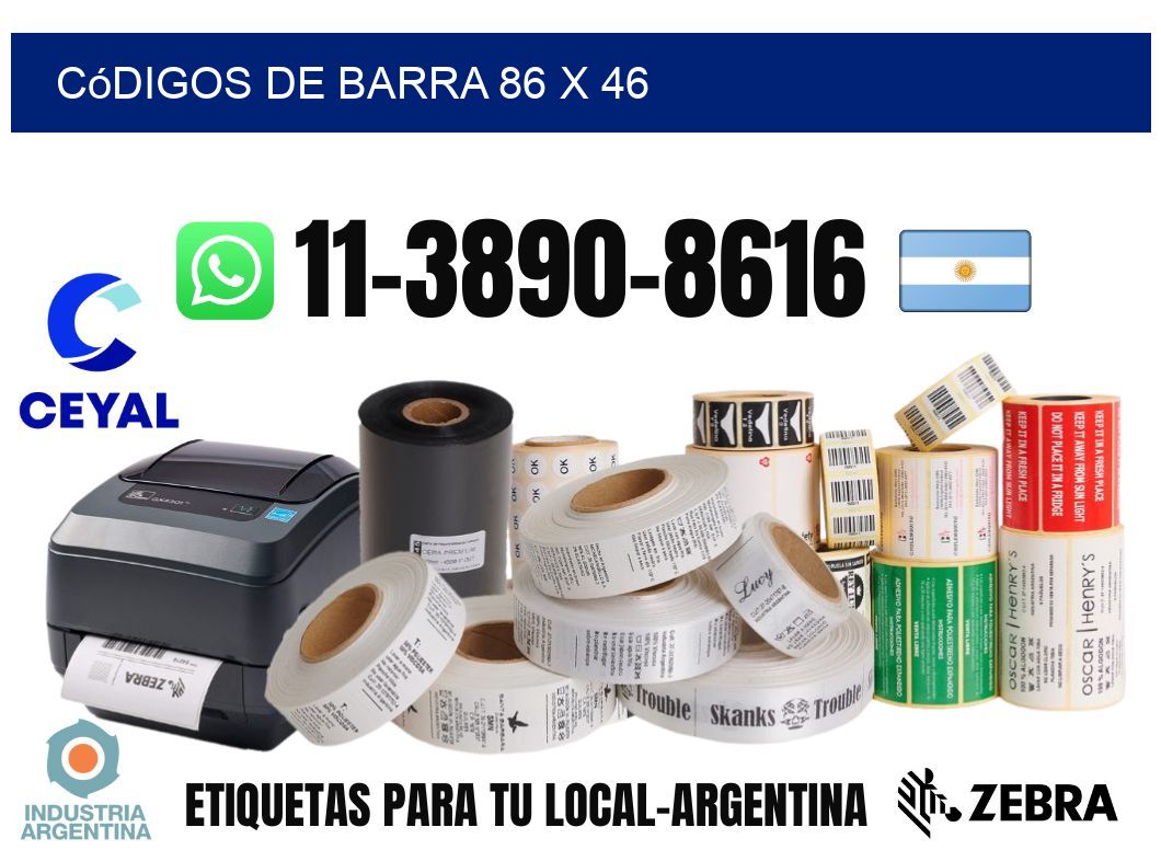 códigos de barra 86 x 46