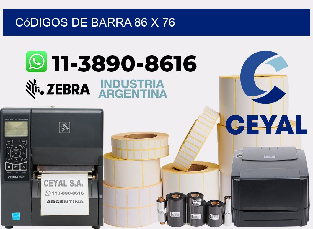 códigos de barra 86 x 76