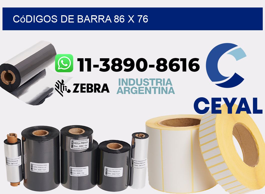 códigos de barra 86 x 76