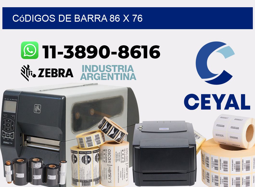 códigos de barra 86 x 76