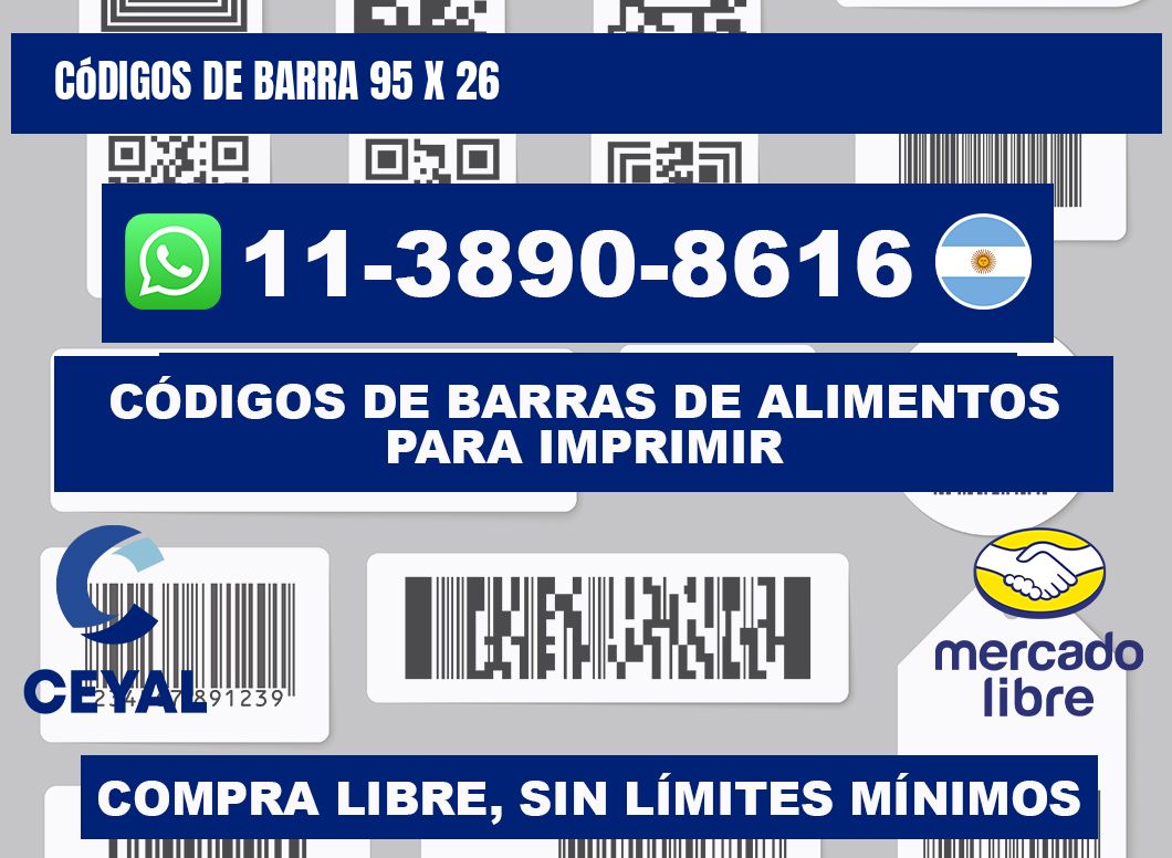 códigos de barra 95 x 26