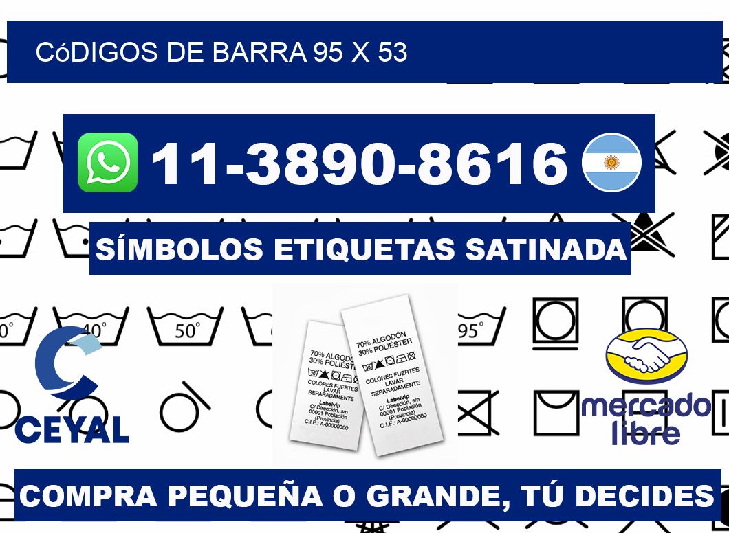 códigos de barra 95 x 53