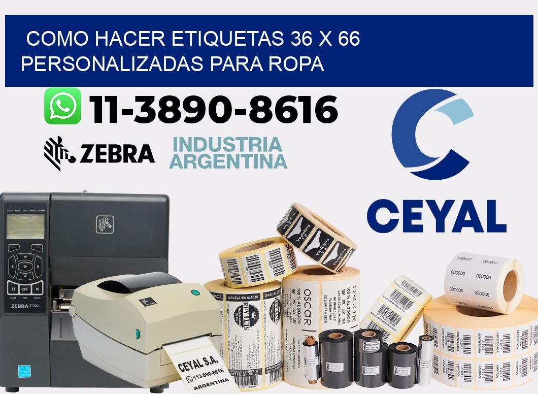 como hacer etiquetas 36 x 66 personalizadas para ropa