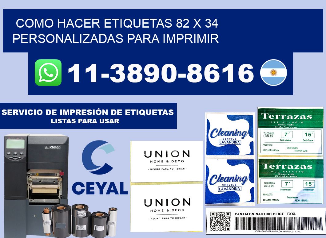 como hacer etiquetas 82 x 34 personalizadas para imprimir