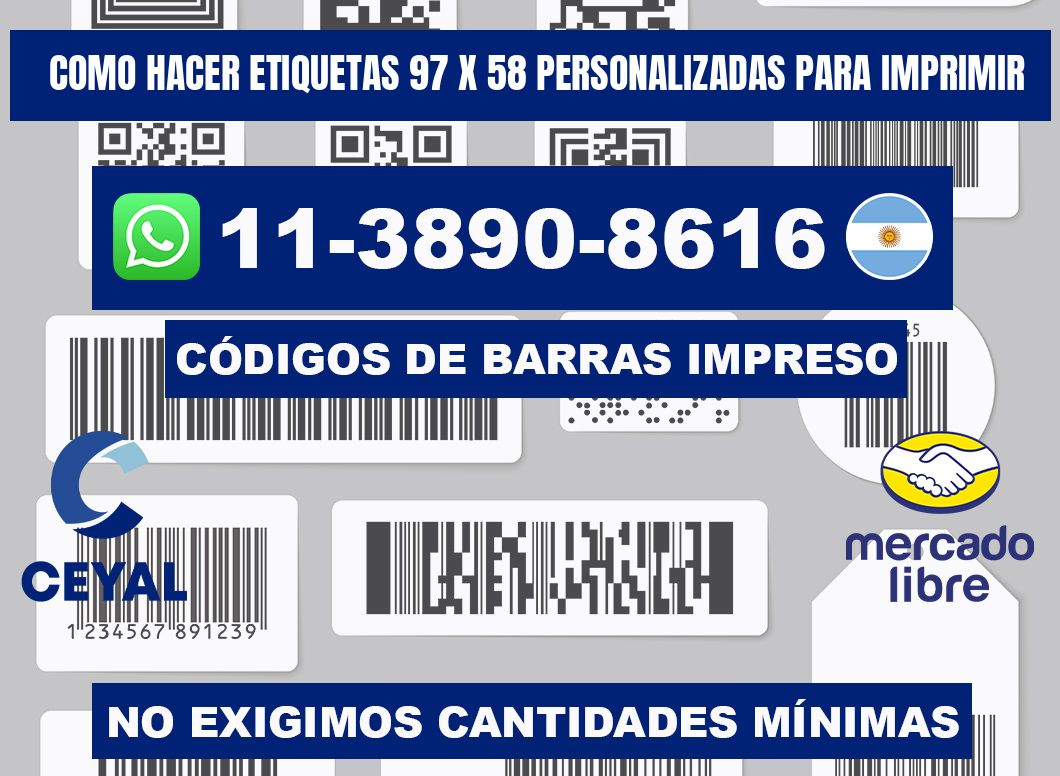 como hacer etiquetas 97 x 58 personalizadas para imprimir