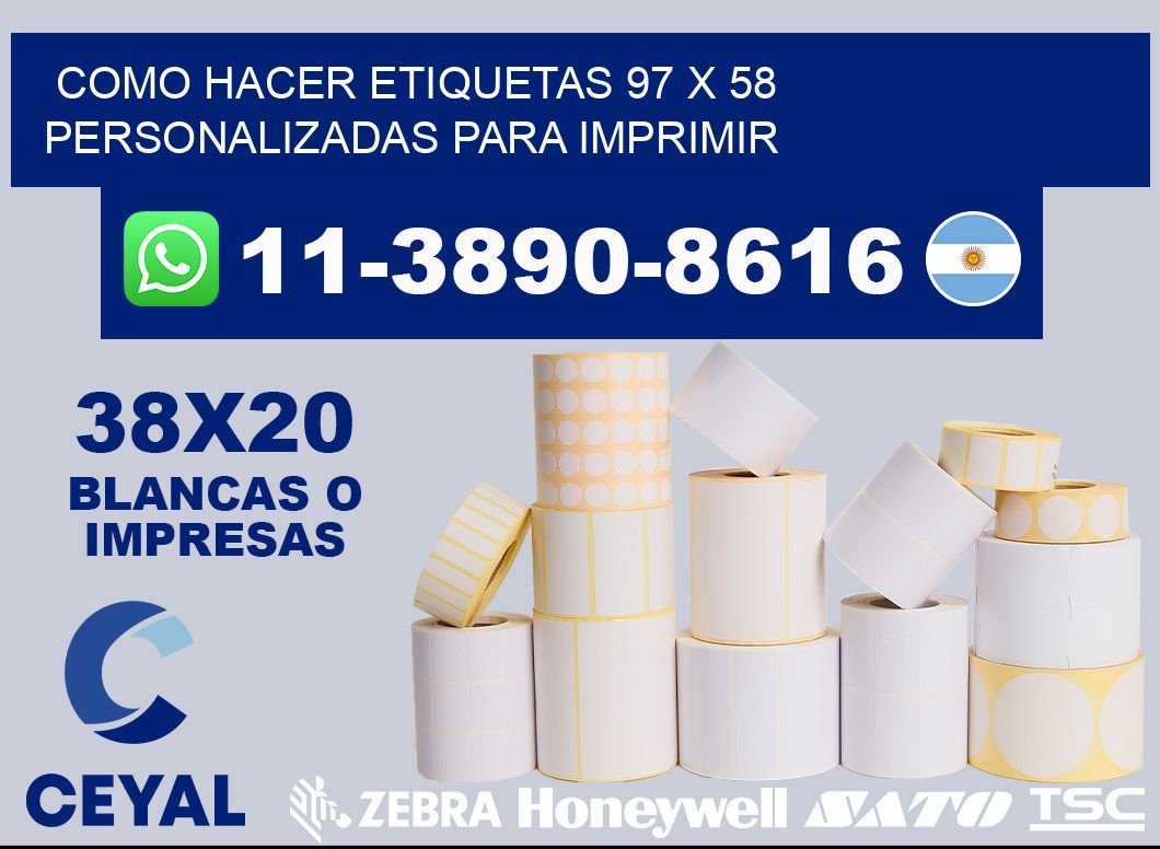 como hacer etiquetas 97 x 58 personalizadas para imprimir