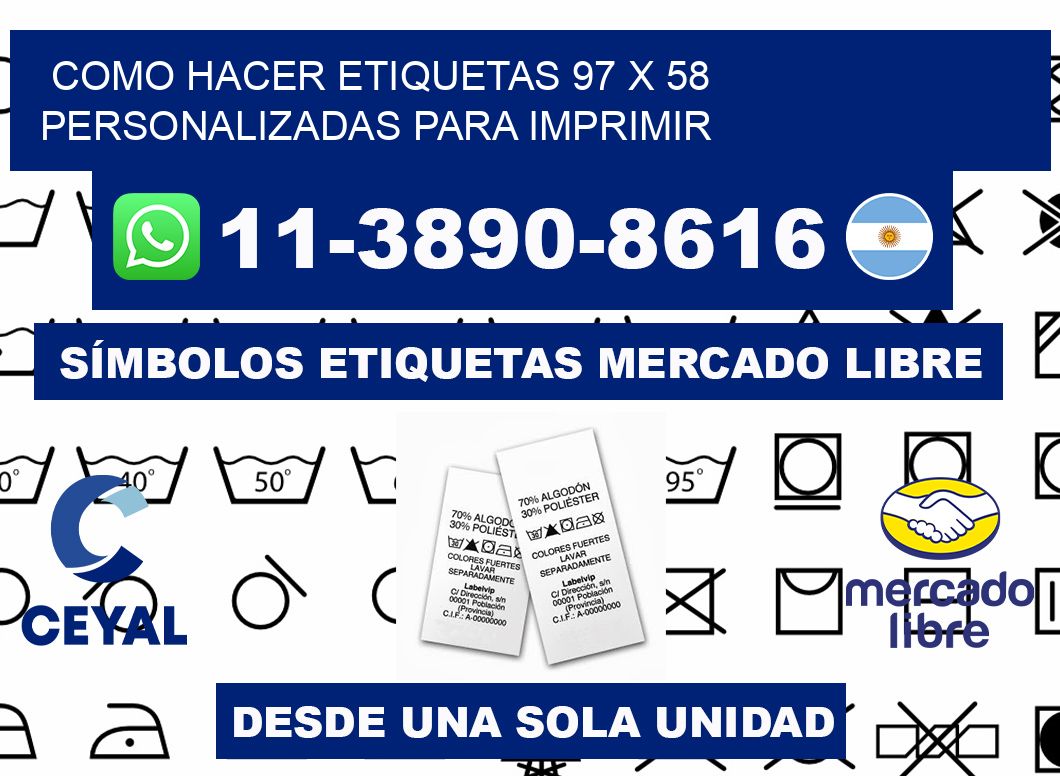 como hacer etiquetas 97 x 58 personalizadas para imprimir