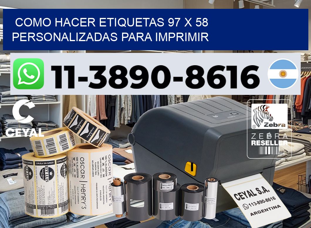 como hacer etiquetas 97 x 58 personalizadas para imprimir