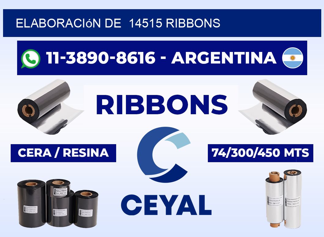 elaboración de 14515 ribbons