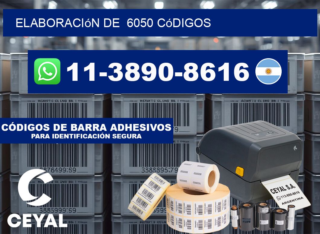 elaboración de 6050 códigos