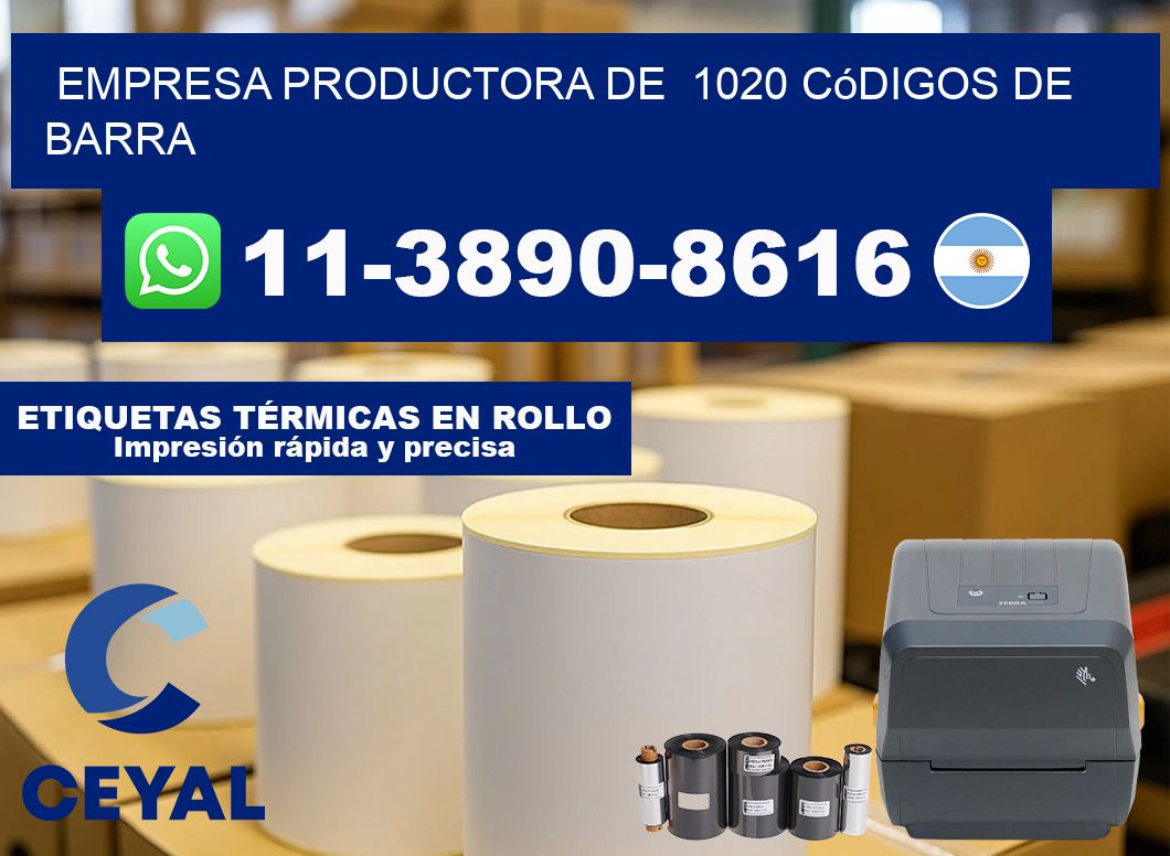 empresa productora de 1020 códigos de barra